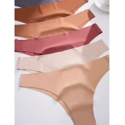 Kit 6 Polyamide Seamless Thong Panties