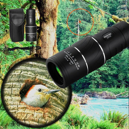 Télescope monoculaire portable d'extérieur 16X52 HD pour la chasse, l'observation, le tourisme, les concerts, la pêche, la voile