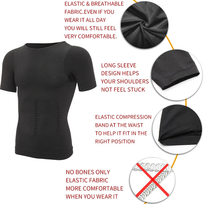 Männer Abnehmen Body Shaper Bauch Kontrolle Shapewear Mann Shapers Modellierung Unterwäsche Taille Trainer Korrektur Haltung Weste Korsett