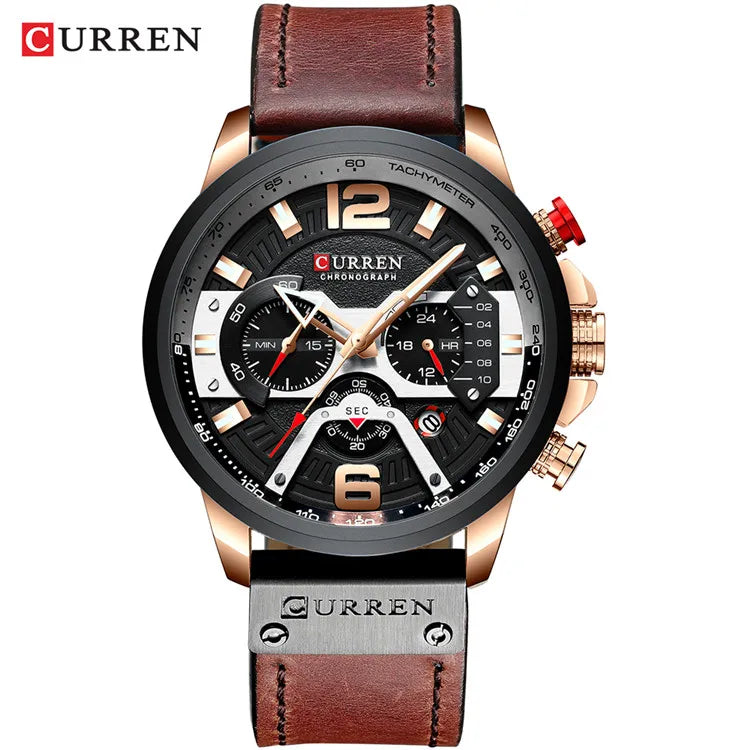 Relogio Masculino 2021 Mens Watches Top Brand Luxury Men Military Sport Wristwatch Leather Quartz Watch erkek saat Curren 8329