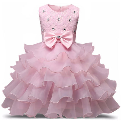 Blumenmädchen Kleid Tutu Flauschige Baby Mädchen Kleider Vestidos Hochzeit Party Kinder Kleidung Geburtstag Weihnachten Fancy Ballkleid