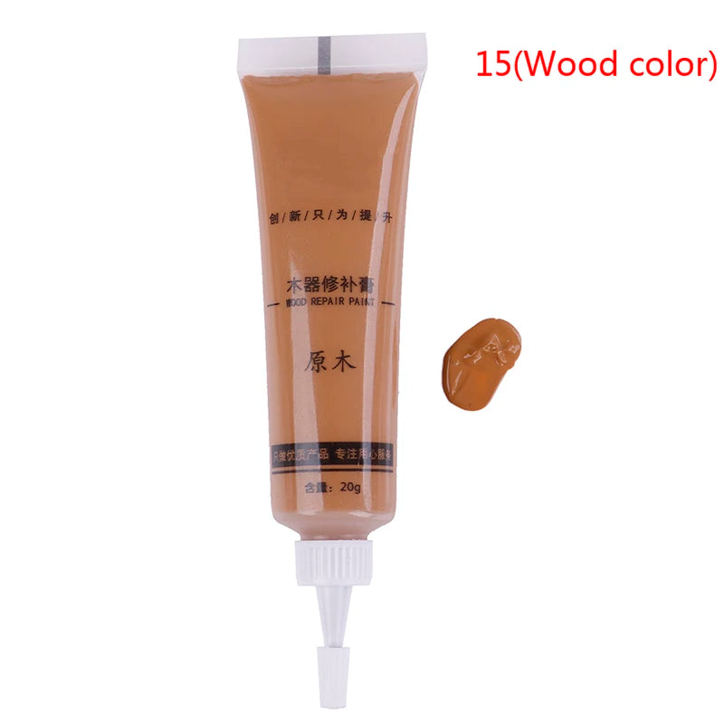 17 Color Wood Furniture Repair Paint Wax Kit | Scratch Remover & Refinishing Paste for Wood Surfaces