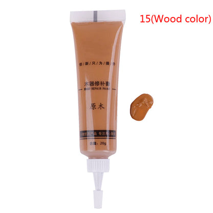 17 Color Wood Furniture Repair Paint Wax Solid Wooden Refinishing Paste Floor Furniture Scratch Fast Remover Repair Paint Tool