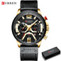 Relogio Masculino 2021 Herren Uhren Top Brand Luxus Männer Militär Sport Armbanduhr Leder Quarz Uhr erkek saat Curren 8329