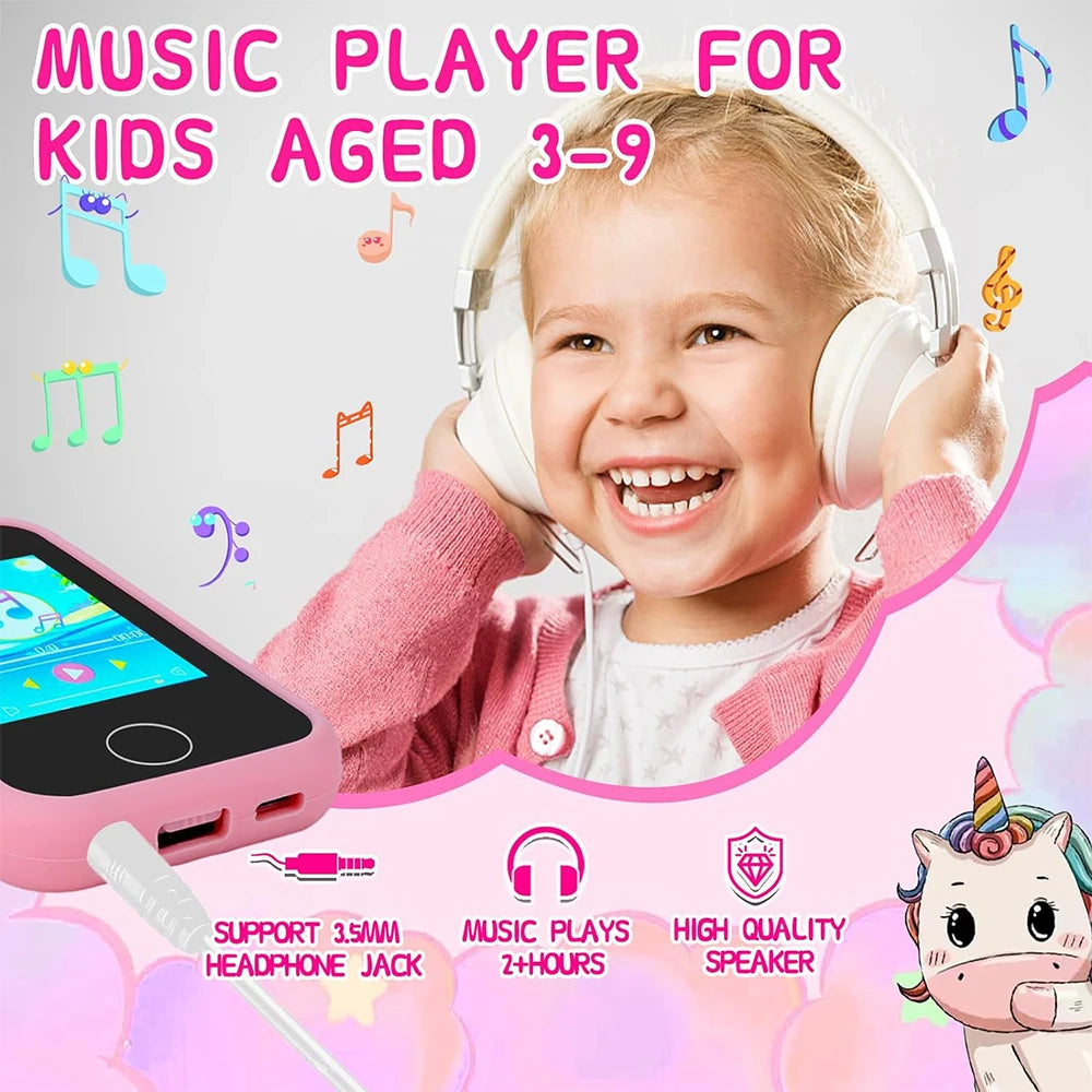 Kids Musical Smart Phone Toy | Cartoon Unicorn Touchscreen Educational Fun