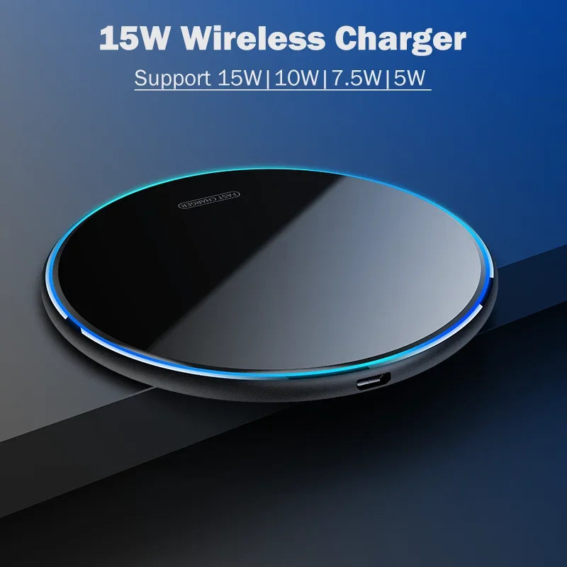 Wireless Charging Kit for Samsung Galaxy A04, A04S, A05, A05S, A14, A15, A24, A25, A34, A35, A54, A55 – Wireless Charger + USB Type-C Receiver