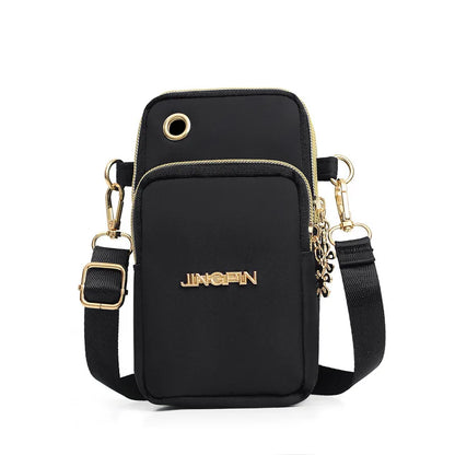 Buylor New Mobile Phone Crossbody Bags for Women Fashion Women Shoulder Bag Cell Phone Pouch, With Headphone Plug 3 Layer Wallet