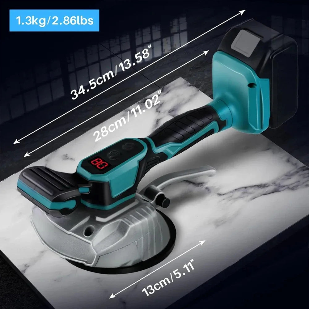 Tile Tiling Machine High Loading Capacity Wall Floor Tile Laying Vibrating 8 Speed Tool with Suction Cup Fit Makita 20V Battery