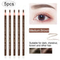 5pcs Professional Microblading Eyebrow Pencils – Waterproof & Long-Lasting