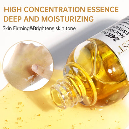 Niacinamide Serum with Hyaluronic Acid & 24K Gold Essence – Whitening, Anti-Aging, & Collagen-Boosting Facial Serum (30ml)