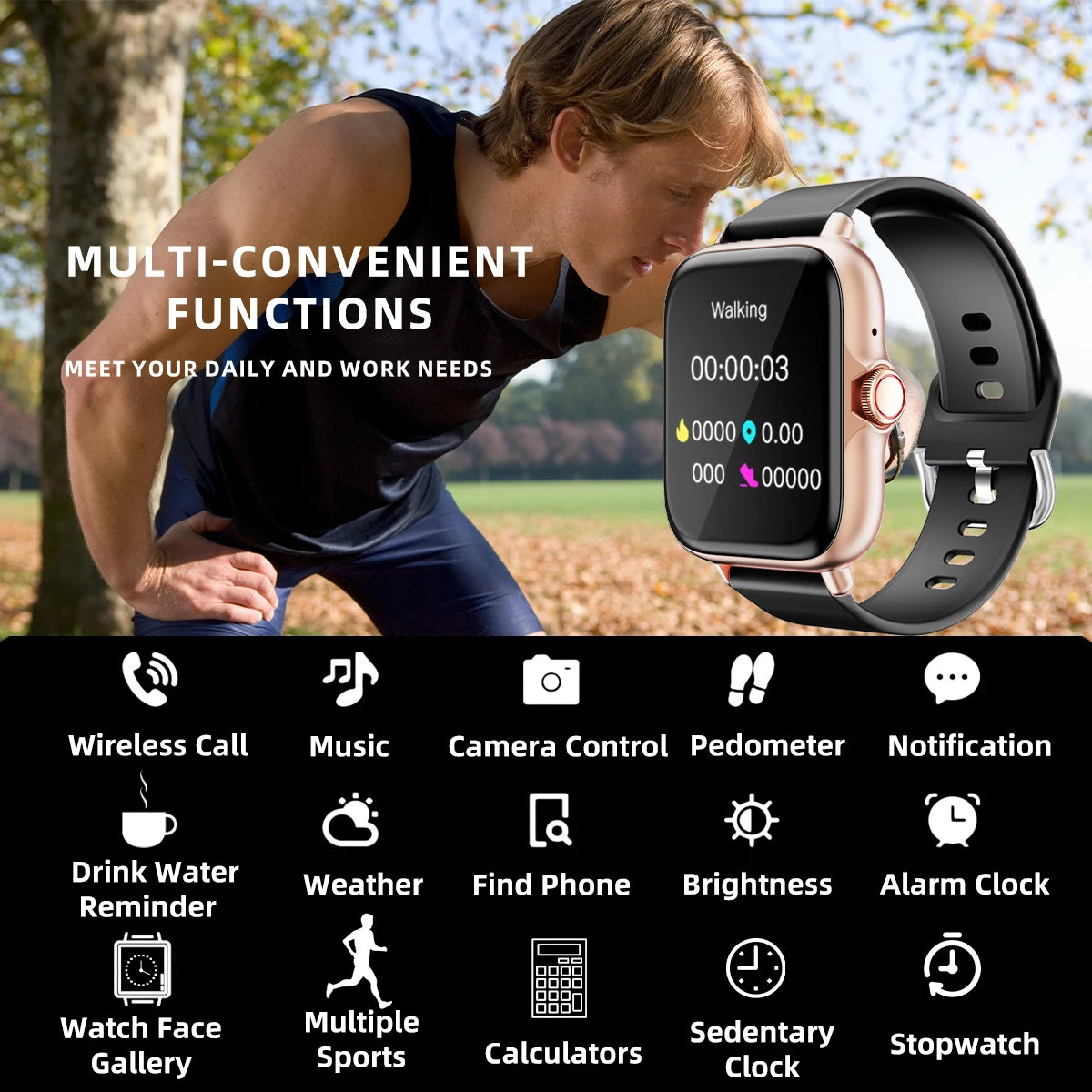 Smart Watch - Waterproof with Calls & Fitness Tracking