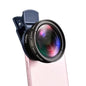 2 in 1 Lens Universal Clip 37mm Mobile Phone Lens Professional 0.45X 49Uv Super Wide-Angle + Macro Hd Lens for iPhone Android