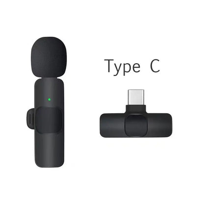 Microphone Lavalier sans fil Mini micro d'enregistrement audio vidéo portable pour iPhone Android Diffusion en direct Jeu Micro de téléphone