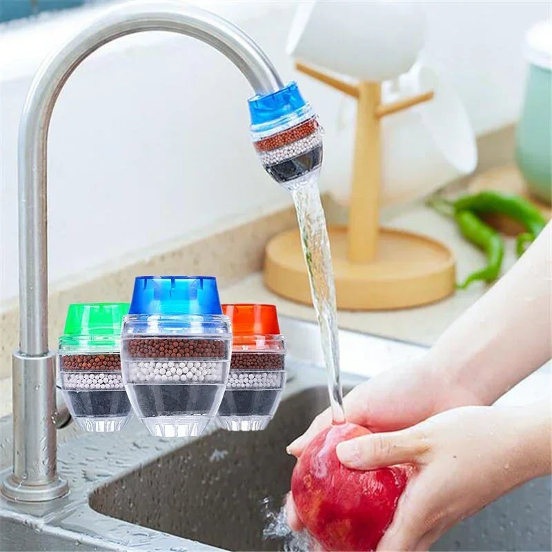 Purifier Tap Filter Water Saving Kitchen Faucet Bubbler Activated Carbon Filtration Shower Head Nozzle Cleaning Filters