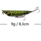 1Pcs 7cm 12g Popper Fishing Lure Hard Artificial Bait Topwater with 2 Treble Hooks Carp Fishing Lures Wobbler Crankbait Pesca