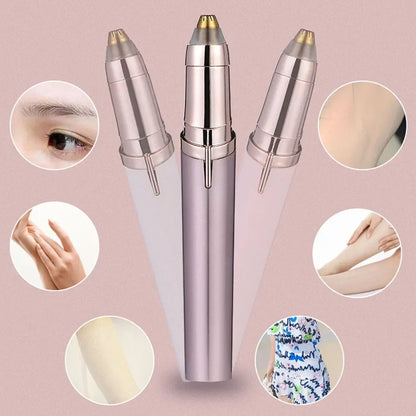 Electric Eyebrow Trimmer Security Hair Removal Eye Brow Epilator USB Charger Mini Shaper Shaver Hair Removal Painless Beauty