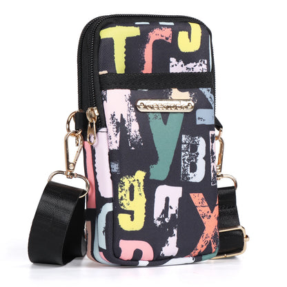 Buylor New Mobile Phone Crossbody Bags for Women Fashion Women Shoulder Bag Cell Phone Pouch, With Headphone Plug 3 Layer Wallet