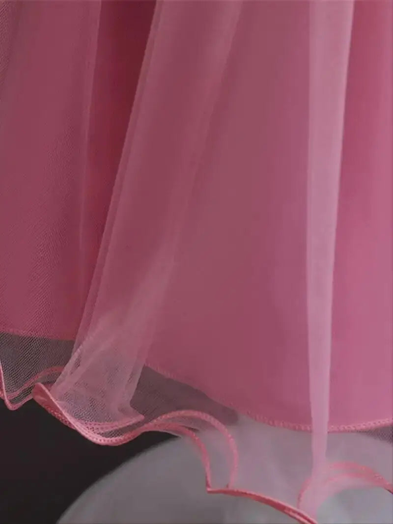 Robe de princesse pour filles sans manches avec broderie de fleurs, tutu, robe de spectacle, robe de mariage, fleur pour filles, pour soirée, anniversaire #5810