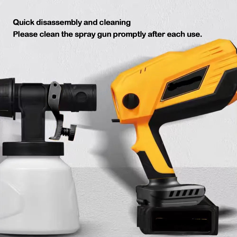 Electric Spray Gun 1000ML Cordless Paint Spray Gun