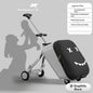 Children's Luggage Case Can Ride and Walk the Baby's Suitcase The Baby Can Take the Suitcase. The 20-Inch Folding Stroller Can