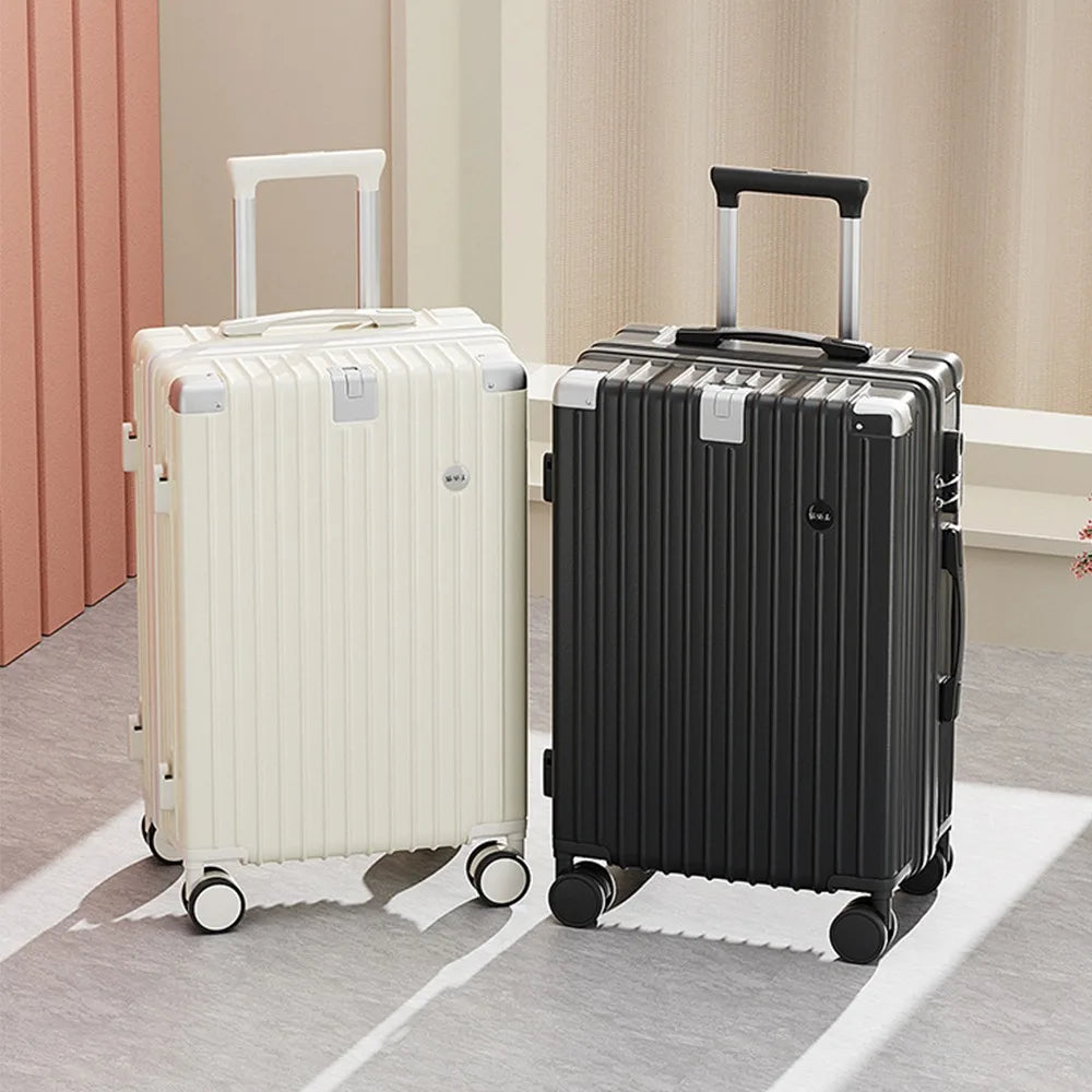 Fashion Travel Suitcase  with Cup holder Rolling Luggage Trolley Case Universal Wheel Carry-on Luggage Boarding Case 20 Inch