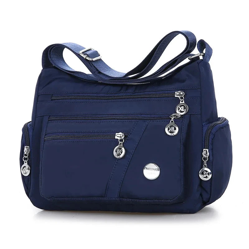 Large Capacity Women Crossbody Bag Waterproof Tote Casual Nylon Shoulder Bag Purse Handbag Lightweight Travel Messenger Bag