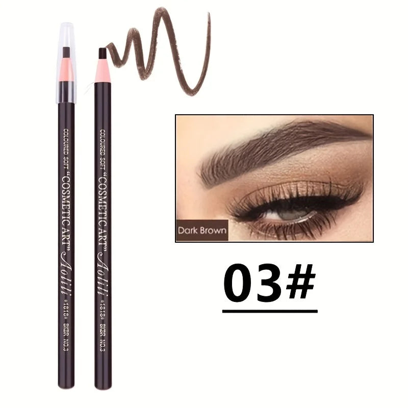 Tear Off Pull Line Eyebrow Pencil, Not Sharpen Need Eyebrow Pencil, Natural Color Rendering, Sweat Proof And Smudge Proof Eyebro