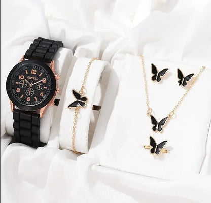 5/2PCS Luxury Watch & Jewelry Set