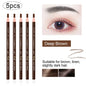 5pcs Professional Microblading Eyebrow Pencils – Waterproof & Long-Lasting