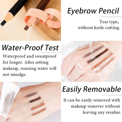 5pcs Professional Microblading Eyebrow Pencils – Waterproof & Long-Lasting