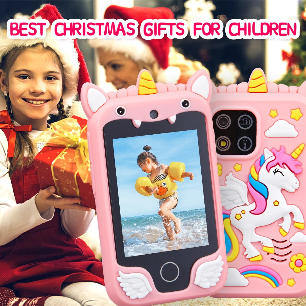 Kids Musical Smart Phone Toy | Cartoon Unicorn Touchscreen Educational Fun