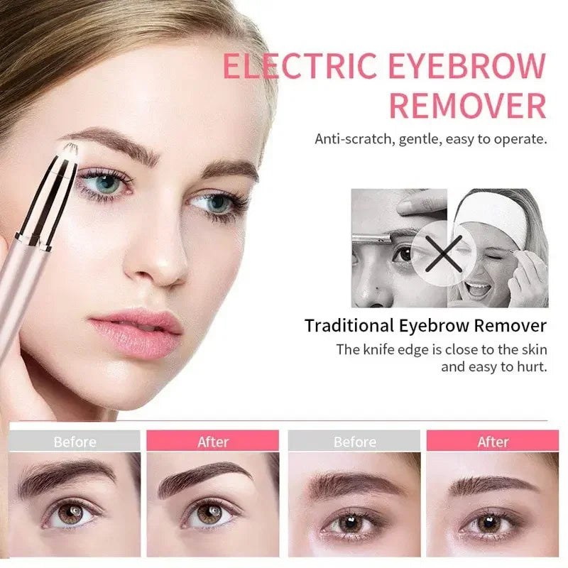 Tondeuse à sourcils électrique Épilation de sécurité Épilateur à sourcils Chargeur USB Mini Shaper Rasoir Épilation sans douleur Beauté