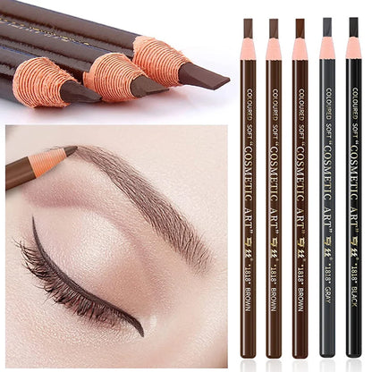 5pcs Professional Microblading Eyebrow Pencils – Waterproof & Long-Lasting