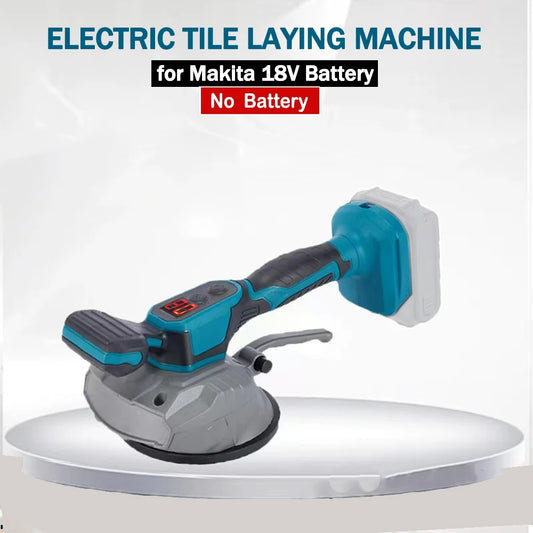 Tile Tiling Machine High Loading Capacity Wall Floor Tile Laying Vibrating 8 Speed Tool with Suction Cup Fit Makita 20V Battery