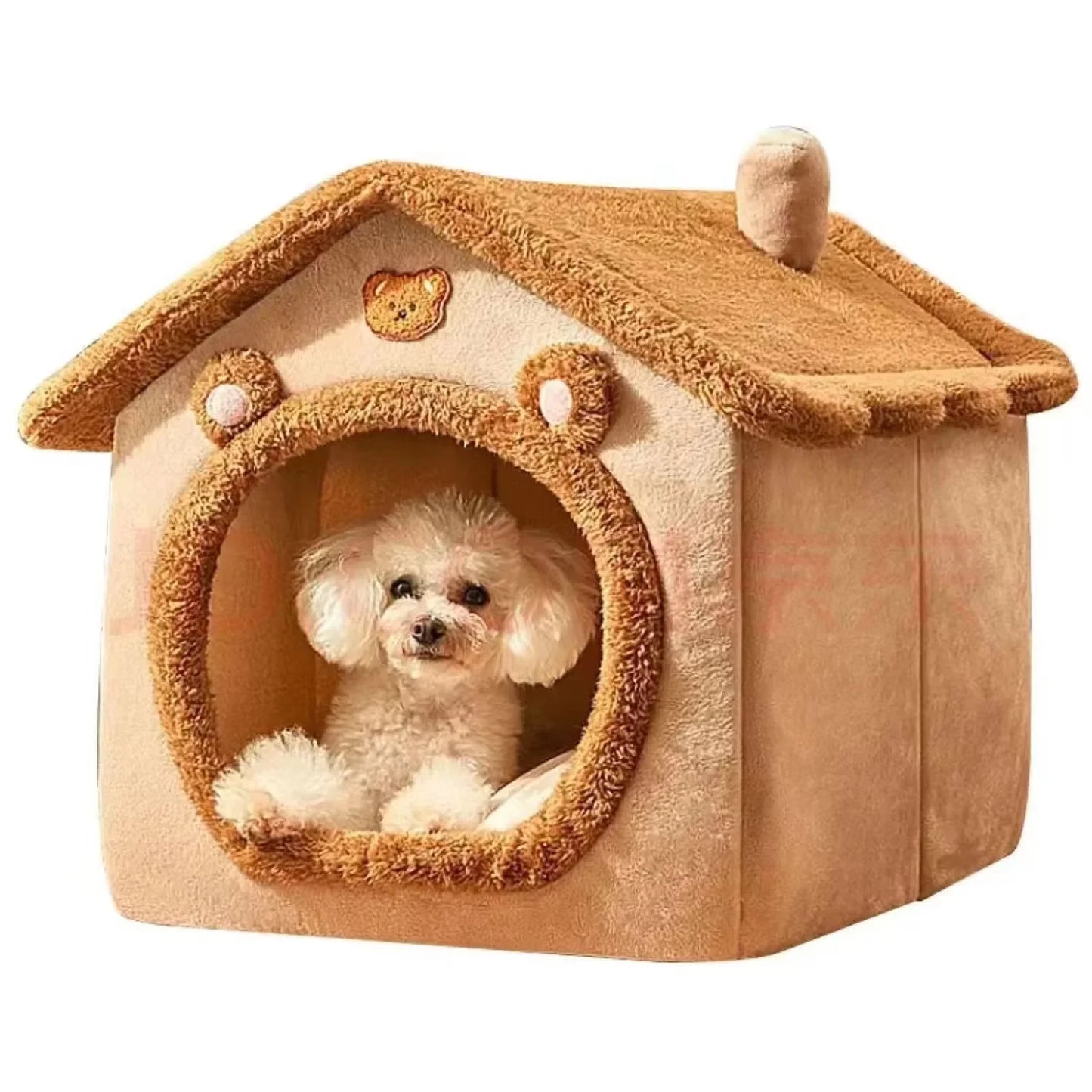 All Seasons Warm Washable Cat & Dog House – Soft, Cozy, and Durable Pet Bed